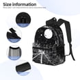 thumbnail image 3 of Honeii Futuristic Moonlit Cityscape Print School Backpack,Casual Lightweight Travel Rucksack Daypack,Backpacks for College High, 3 of 6