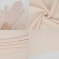 thumbnail image 4 of Lightweight Solid Cotton Linen Scarf Large Long Gauze Beach Wrap Shawl 78 Inches- One Size Fits Most, Beige, 4 of 6