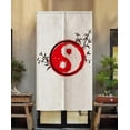thumbnail image 2 of TJ Global Japanese Noren Doorway Curtain/Tapestry for Home or Restaurant - 33.5 x 59 (Red Yin Yang), 2 of 2