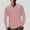 Pink, variant on Stamzod Compression Shirt Men Long Sleeve Slim Fit Stretch Muscle T Shirts Casual Solid V Neck Plus Size Running Gym Active Tee Top on