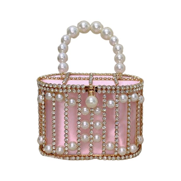 Bolso tipo cubo Strade Fareast Limited bolso de mano para viajes Rosa 19 cm x 9.5 cm x 13 cm