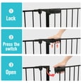 thumbnail image 4 of IMAGE Dog Pet Playpens Pets Playard, Install-free 122-Inch 5 Panels Indoor & Outdoor Pet Exercise Play Pen Large Puppy Fireplaces Fence, 4 of 8