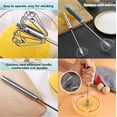 thumbnail image 3 of Stainless Steel Semi-Automatic Hand Push Whisk, Rotary Egg Beater for Cooking and Baking, 3 of 6
