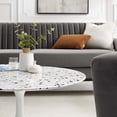 thumbnail image 6 of Modway Lippa 36" Round Terrazzo Coffee Table in White White, 6 of 7