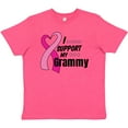 thumbnail image 3 of Inktastic Breast Cancer Awareness I Support My Grammy with Pink Ribbon Youth T-Shirt, 3 of 5