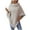 Beige, variant on Wancir Women Solid Color Round-Neck Fall And Winter Loose Pullover Sweater Coat