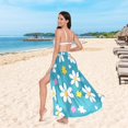 thumbnail image 6 of FORMRS Womens Beach Sarong Semi-Sheer Bikini Wrap Skirt Swimsuit Cover-ups, Small Daisy, 6 of 7