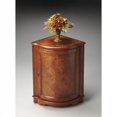 thumbnail image 1 of Beaumont Lane Transitional Wood Corner Cabinet in Ash Burl Brown, 1 of 7