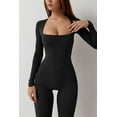 thumbnail image 4 of Combinaisons pour Femmes Col Carré Jambes Larges Longueur Complète Combinaison, 4 of 6