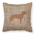 thumbnail image 2 of Carolines Treasures BB1111-BL-OR-PW1818 Labrador Burlap and Orange   Canvas Fabric Decorative Pillow BB1111 18H x18W, 2 of 2