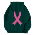 thumbnail image 7 of ZSQDM Women's Hoodies Sweatshirts Streetwear Zip Up Hoodie Breast Cancer Awareness Hoodies for Women Ribbon Graphic Full Zip Up Sweatshirt Oversized Fleece Jackets Clothes Polyester (M), 7 of 7