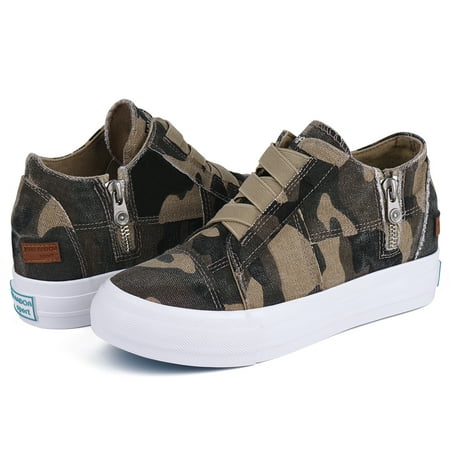 

JENN ARDOR Women Casual High-Top Platform With Zipper Sneaker