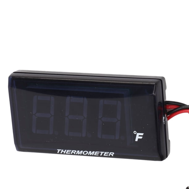 Lanza de espuma para coche DC12V Pantalla Digital Termómetro de Motocicleta Sensor M10 Instrumento Cuadrado Cuádruple Medidor de Temperatura del Agua Medidor 14 Mm Adaptador de ANGGREK Otros