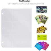Black Duck Brand Trading Card Protector Sheets - 9 Pocket X 50 Plastic Pages Holds 450 Cards (3-Ring Binder Compatible)