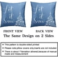 thumbnail image 4 of Let it Snow Winter Pillow Covers 20x20 Set of 2 Blue Christmas Throw Pillows Cases Snow Flakes Pillow Covers White Xmas Tree Pillowcases Art Home Decor for Indoors Bed, 4 of 6