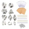 thumbnail image 1 of justharion 24x Polymer Clay Cutter Stainless Steel DIY Earring Tool Cutting Mold, 1 of 9