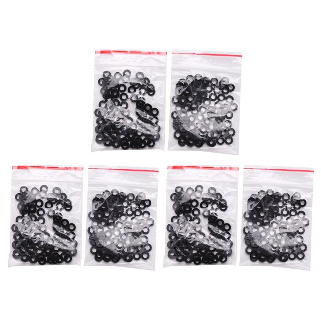 M3 x 6 mm x 1 mm Arandelas Aislantes Planas de Nylon Juntas Espaciadores Negro 600PCS