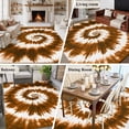 thumbnail image 5 of 5'x8' Area Rugs, Brown Ombre Indoor Outdoor Area Rug for Living Room Bedroom, Country Vintage Ethnic Tribal Tie Dye Washable Bathroom Rugs Kitchen Floor Carpet Mats Home Decor Aesthetic, 5 of 8