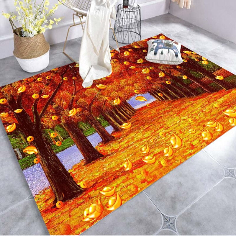 Seabed Landscape Pattern Living Room Carpet Modern Minimalist American