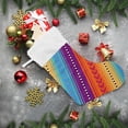 thumbnail image 2 of SKYSONIC Christmas Stocking Personalized Mexican Serape Stripes Large Candy Stocking Hanging Gift Xmas Stockings Decoration 1 PC for Family Holiday Party Ornaments Decor Fireplace, 2 of 7
