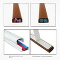 thumbnail image 6 of Hider Covers Durable Self-Adhesive Square Anti-extrusion Wire Organizer Extension Wiring Duct Protector Floor Cord Cover Cord Protector Power Cable Protector WHITE, 6 of 8