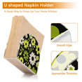 thumbnail image 5 of Yayeee Napkin Holder for Table Set of 2 Kitchen Paper Tissue Organization, Green Flower Pattern, 5 of 8