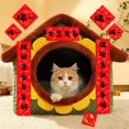 thumbnail image 6 of Pet House Couplets Decor - Chunlian & Chinese Character Paper for Chinese New Year, Festival Decoration For Cats 2, 6 of 8