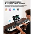 thumbnail image 4 of Teclado de piano portátil LEKATO Magnetic 88 teclas Bluetooth, 4 of 8
