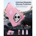 thumbnail image 2 of Funda de teléfono ESR Cyber Series con soporte para iPhone 13/14, color rosa, 2 of 7