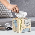 thumbnail image 6 of Lsque Animals Printed Tissue Box Cover Holder, Facial Paper Organizer Dispenser,Square with Bottom Belt, PVC Leather Decorative Organizer, 6 of 8