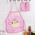 thumbnail image 7 of Adjustable Kids Art Apron with Pocket, Waterproof 19.7x15.4 in Design, Wipes Clean Easily, Ideal for Young Artists and Independent Eaters, 7 of 7