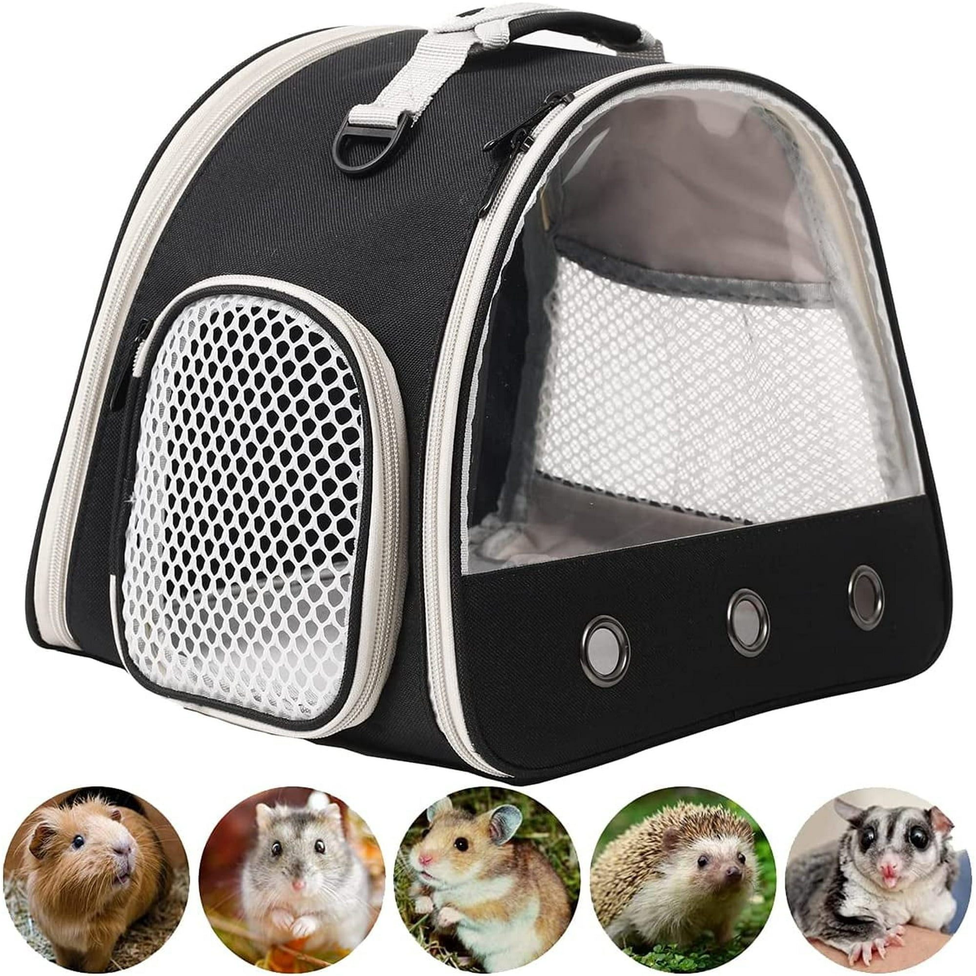 Guinea Pig Carrier, Small Animal Bird Rat Turtle Carrier Bag, African Hedgehog Portable Travel Carrier Outdoor Hangbag, Bird Rat Guinea Pig Squirrel Carrier