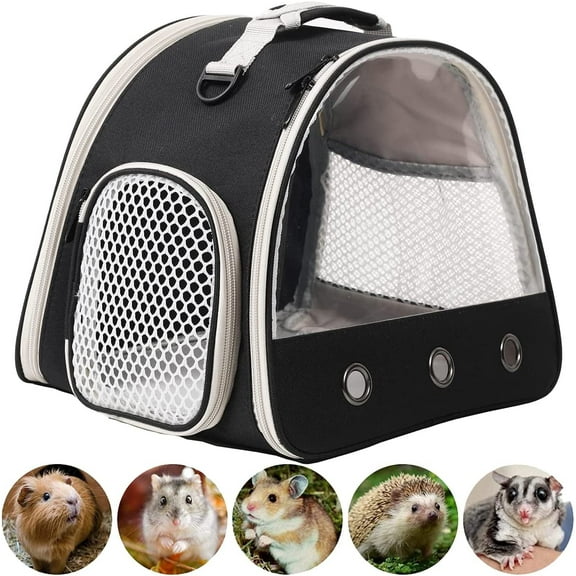 Guinea Pig Carrier, Small Animal Bird Rat Turtle Carrier Bag, African Hedgehog Portable Travel Carrier Outdoor Hangbag, Bird Rat Guinea Pig Squirrel Carrier