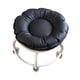 thumbnail image 2 of Taburete bajo con ruedas, silla giratoria, para hombre y mujer, taburete multiusos con negro, 2 of 9