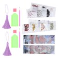 thumbnail image 4 of FLAMEEN 2 Set Bookmarks 5D DIY Peinture Cristal Broderie Pompon Santa Crosssitch,Crosssitch Bookmarks, 4 of 8