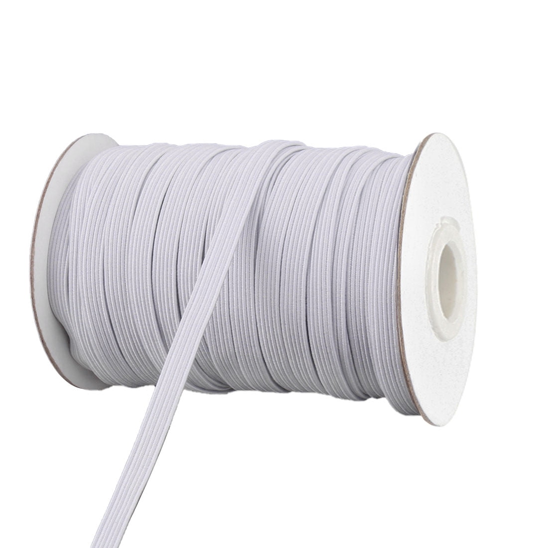 Unique Bargains Polyester Sewing Tool Stretchy Elastic Band Spool White 29.5 Yards X 0.2 Inch White 29.5 Yards X 0.2 Inch