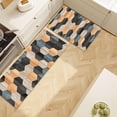 thumbnail image 4 of Farmhouse Kitchen Rugs Sets 3 Piece with Runner Soft Kitchen Floor Mat Teal Blue Black Patchwork Rugs Kitchen Carpet and Rugs Non Slip Washable for Bathroom Entryway Front Door Laundry Room, 4 of 5