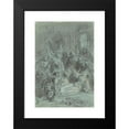 thumbnail image 2 of Gustave Doré 13x18 Black Modern Framed Museum Art Print Titled - A Dramatic Scene with a Fainting Woman, 2 of 5