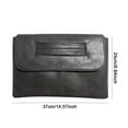 thumbnail image 3 of Bolso Mano para Mujer Bolso Mano Gran Capacidad Cuero PU A La (negro), 3 of 9