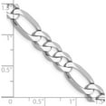 thumbnail image 5 of 14K White Gold Wg 7mm Flat Figaro Chain (22 X 7) Made In South Africa wfig180-22, 5 of 5