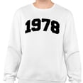 thumbnail image 2 of 1978 College Style Sweatshirt Unisex Small White, 2 of 5