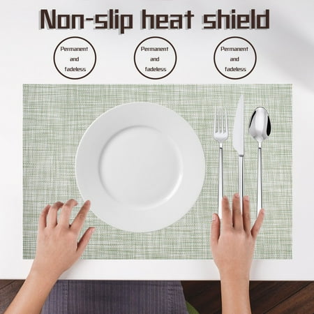 

European-Style PVC Placemat Linen Thickened Heat Insulation Tessling Placemat