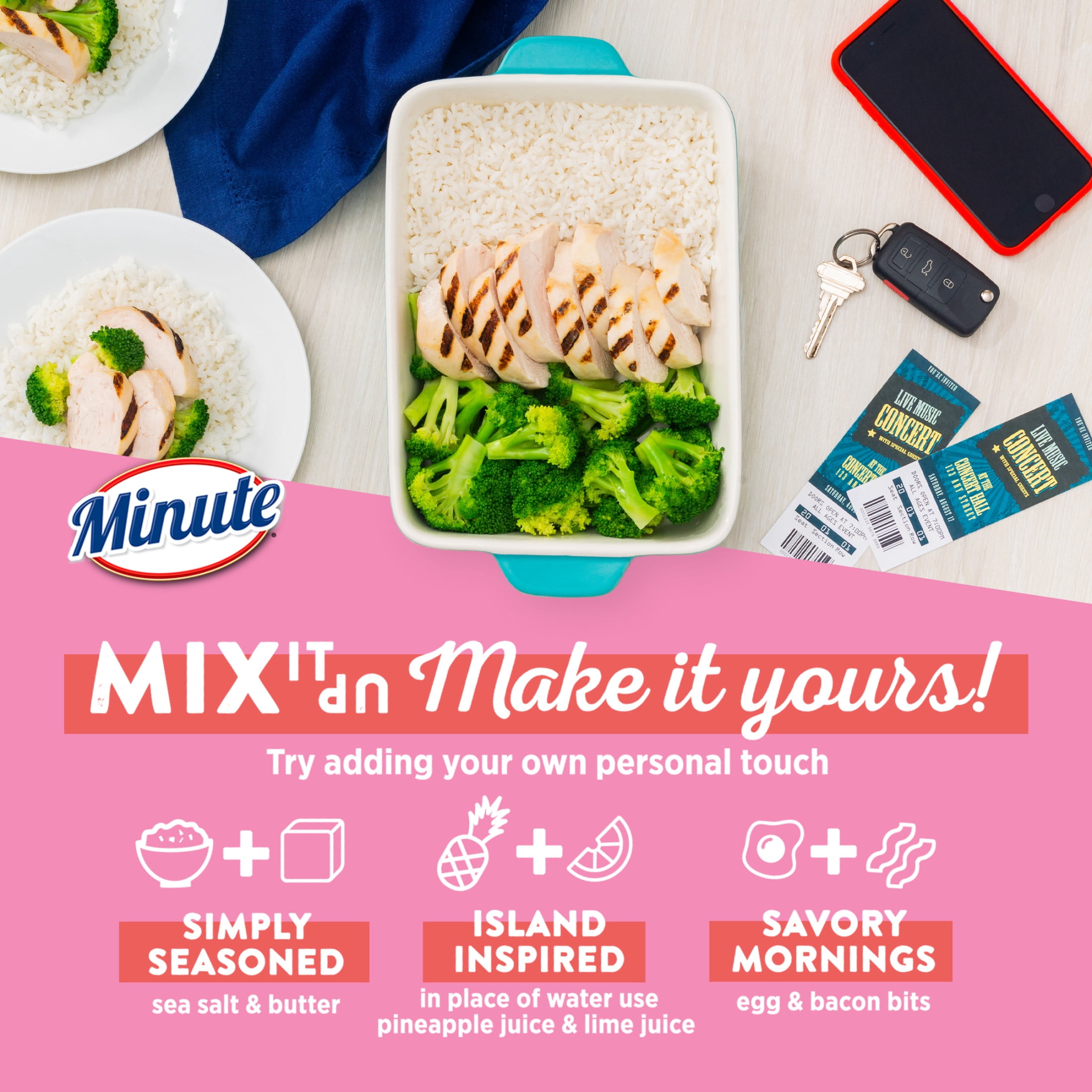 Minute Instant White Rice, Light and Fluffy, Gluten Free, 14 oz