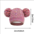 thumbnail image 3 of lnmuld Solid Color Winter Warm Kids Knitted Hat with Double Layer & Ear s - Cozy Cold Weather Toddler Boy Girl Cap for Holiday Size:One Size, 3 of 4