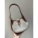 thumbnail image 4 of Bolso de lona nuevo 2024 para las axilas con bandolera de piel de vaca original italiana, bolso sencillo y de alta calidad, 4 of 4