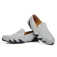 thumbnail image 3 of Big Size Men's Casual Loafers Slip On Leather Shoes Lightweight Driving Shoes Moccasins Classic Penny Loafer Flats Boat Shoes, 3 of 10