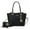Black, variant on Ivy Vegan Leather Women’s Tote Bag & Wallet, Elegant Shoulder Purse Handbag by Mia K - Chocolate