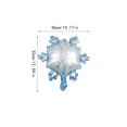thumbnail image 1 of Balloons Birthday Decor Ornament Thicken Surface Home Decors Snowflake Shape Colorful Birthday Balloon 18 Inch Party Fitting Mini Snow Flake, 1 of 6