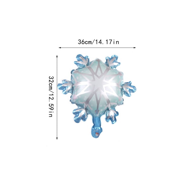 Balloons Birthday Decor Ornament Thicken Surface Home Decors Snowflake Shape Colorful Birthday Balloon 18 Inch Party Fitting Mini Snow Flake