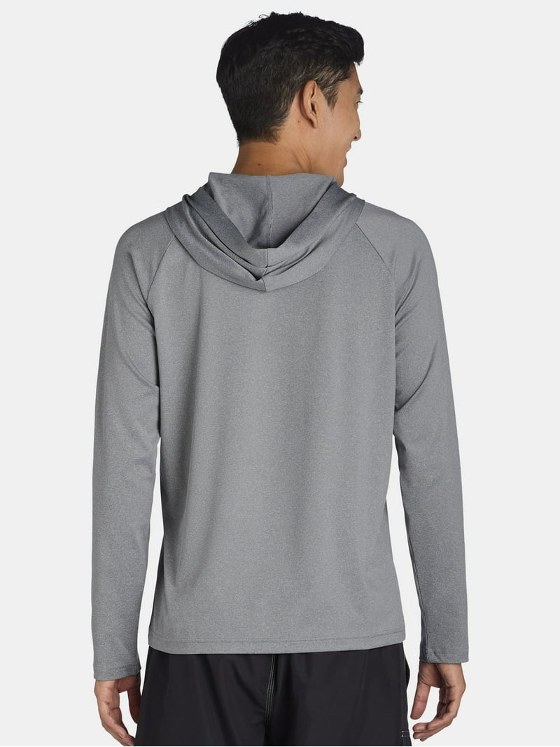 George Men's Hooded Sun Shirt with Long Sleeves UPF 50+ Sizes S